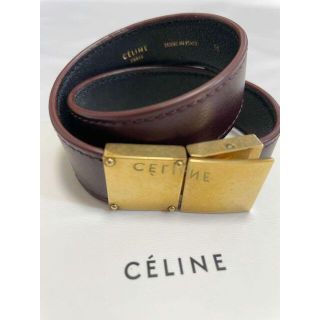 セリーヌ(celine)のセリーヌ　レザーブレスレット　クラシック(ブレスレット/バングル)