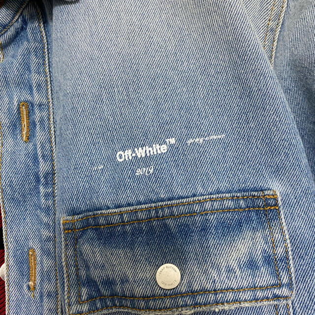 OFF-WHITE(オフホワイト)のoff-white オフホワイト　XL   デニムジャケット メンズのジャケット/アウター(Gジャン/デニムジャケット)の商品写真