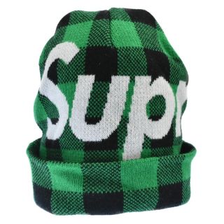 シュプリーム(Supreme)のSUPREME シュプリーム 20AW Big Logo Beanie ビッグロゴカシミア混チェックニットビーニー ニット帽(ニット帽/ビーニー)