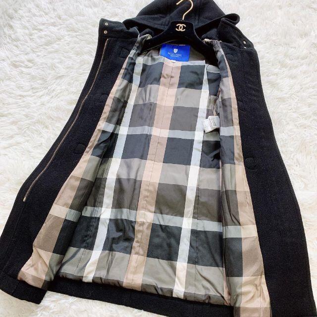 BURBERRY BLUE LABEL(バーバリーブルーレーベル)の美品♡ブルーレーベルクレストブリッジ　ダッフルコート　大きいサイズ　40 L レディースのジャケット/アウター(ダッフルコート)の商品写真