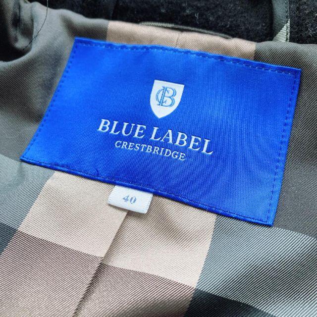 BURBERRY BLUE LABEL(バーバリーブルーレーベル)の美品♡ブルーレーベルクレストブリッジ　ダッフルコート　大きいサイズ　40 L レディースのジャケット/アウター(ダッフルコート)の商品写真