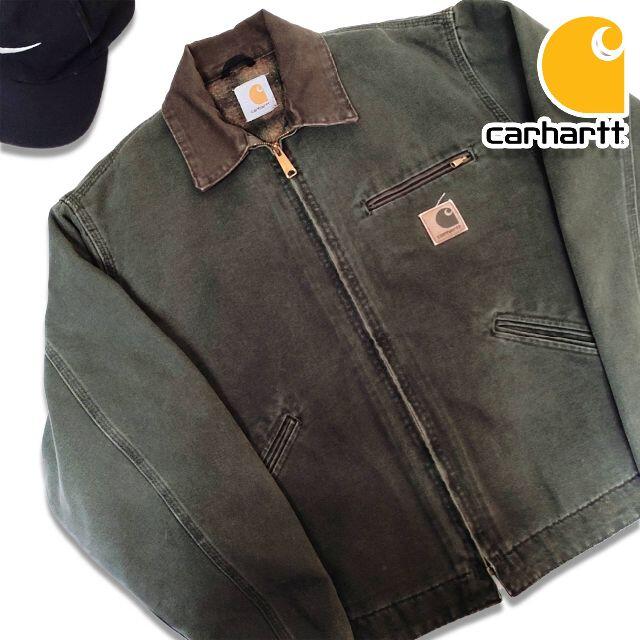 TROYCLOTHINGCarhartt カーハート ダック デトロイトジャケット M モス オリーブ