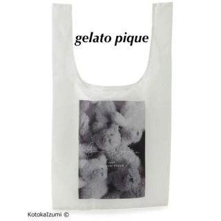 ジェラートピケ(gelato pique)のgelato pique ジェラートピケ 転写エコバック くま テディ コラボ(エコバッグ)