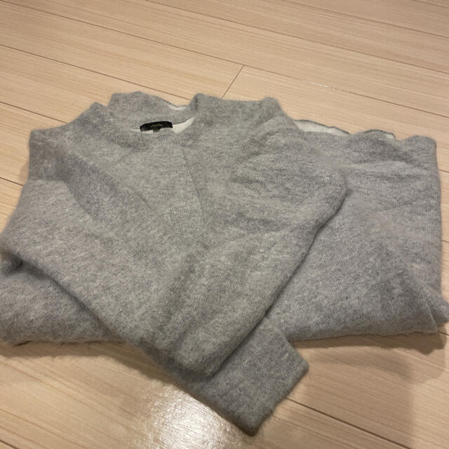 rienda(リエンダ)のAngora nylon knitノーカラーCD レディースのジャケット/アウター(ロングコート)の商品写真