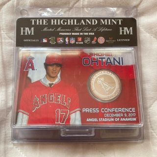 大谷翔平選手　エンゼルス入団記念シルバーコインカード(記念品/関連グッズ)