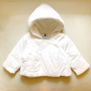 プチバトー(PETIT BATEAU)の美品☆とんがり帽子と天使の羽刺繍が可愛い☆プチバトー中綿ジャケット☆3m60cm(ジャケット/コート)