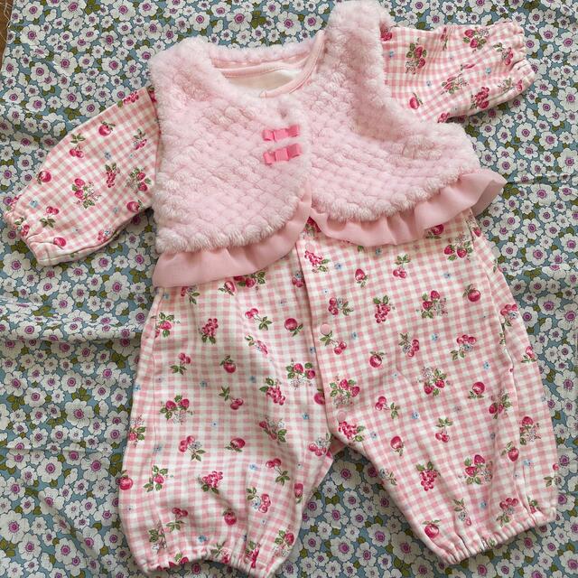 Nishiki Baby(ニシキベビー)のツーウェイオール ベスト付き キッズ/ベビー/マタニティのベビー服(~85cm)(カバーオール)の商品写真