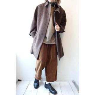 kolor コーデュロイ切替コットンコート