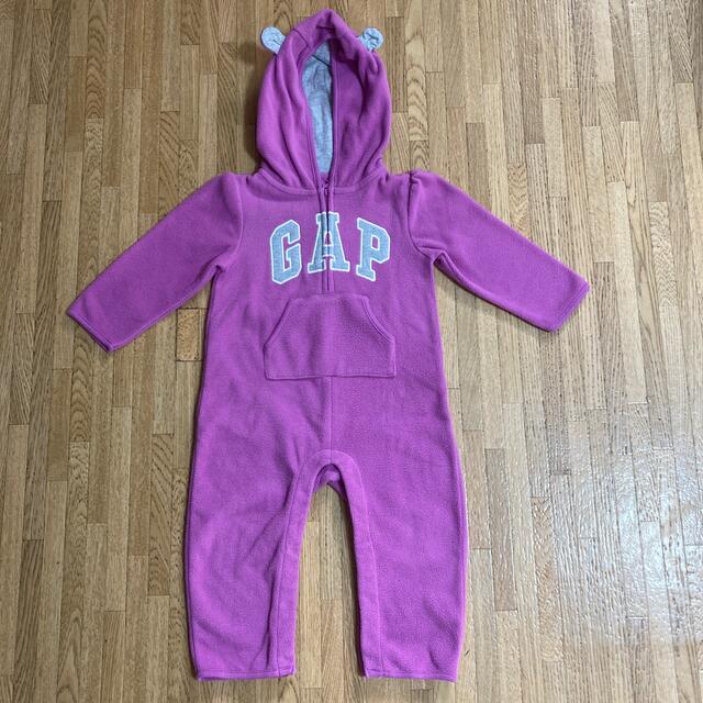 GAP(ギャップ)のGAP フード付きカバーオール キッズ/ベビー/マタニティのベビー服(~85cm)(ロンパース)の商品写真