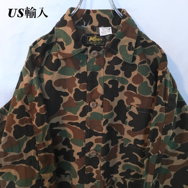 【US輸入】70-80s K mart ハンティングシャツ ジャケット 迷彩