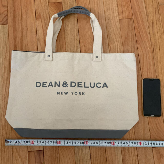 DEAN＆DELUCA トートバッグ　ニューヨーク限定　レア　グレー　大きめ