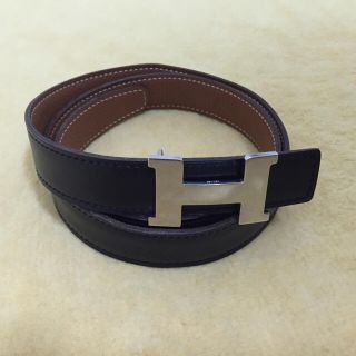 エルメス(Hermes)の【期間限定値下げ】エルメス ベルト コンスタンスHバックル 茶/黒(ベルト)