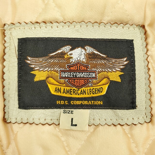 ファイヤーパターン刺繍◆HARLEY-DAVIDSON◆ライダースジャケット オリジナル販促 HARLEY DAVIDSON 刺繍ロゴジャケット ファイヤーパターン Gジャン/デニムジャケット