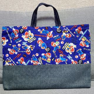 ハンドメイド　レッスンバック　マリオ　⑥(バッグ/レッスンバッグ)