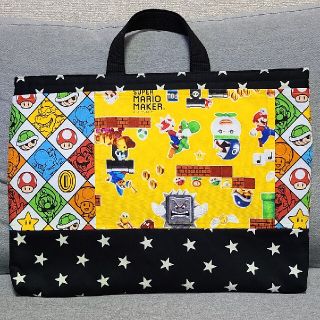 ハンドメイド　レッスンバック　マリオ　⑦(バッグ/レッスンバッグ)