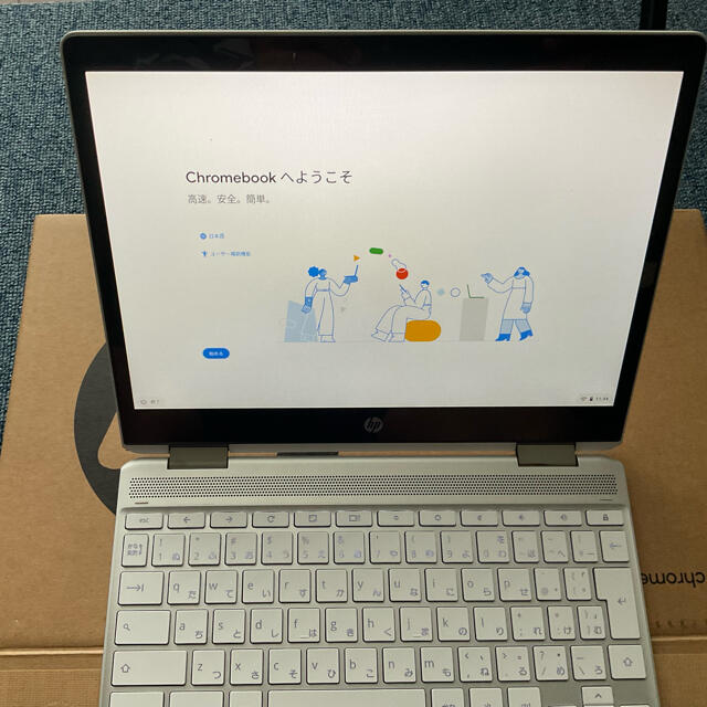 HP Chromebook x360 12b-ca0002T 訳あり　美品PC/タブレット