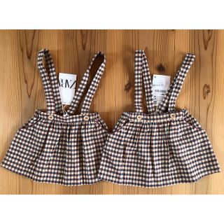 ザラキッズ(ZARA KIDS)の新品　ZARAベビー　スカート 80 90 双子(スカート)