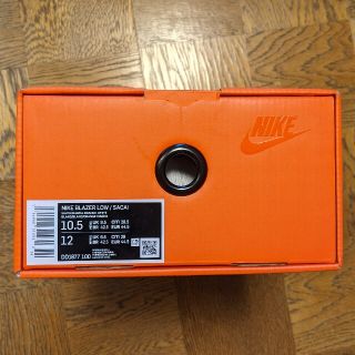 ナイキ(NIKE)のSACAI × NIKE BLAZER LOW "MAGMA ORANGE"(スニーカー)