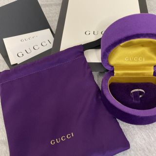 グッチ(Gucci)の美品★付属品全部付き♡GUCCI インフィニティ ダイヤモンド リング 18K(リング(指輪))