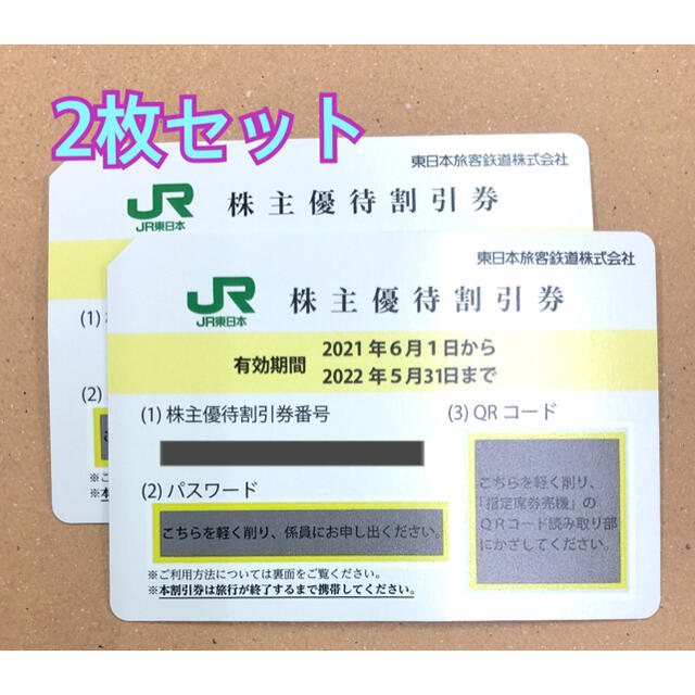 JR東日本株主優待　2枚セット