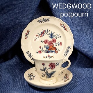 ウェッジウッド(WEDGWOOD)の英国製WEDGWOOD ウェッジウッド 1950's ポプリ ティートリオ(食器)