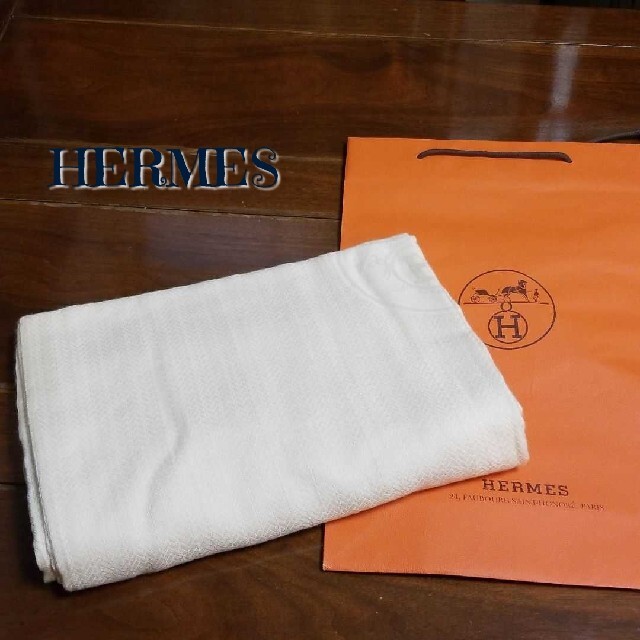 大切な Hermes - 未使用 HERMES エルメス ストール カシミヤ シルク