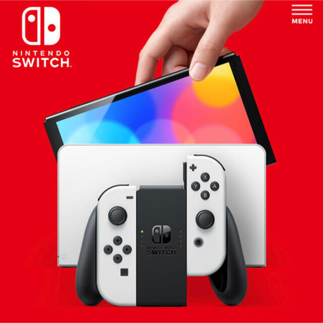 Nintendo Switch(ニンテンドースイッチ)の新型 ニンテンドー スイッチ 有機ELモデル ホワイト 本体 エンタメ/ホビーのゲームソフト/ゲーム機本体(家庭用ゲーム機本体)の商品写真