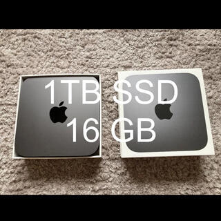 Apple - Mac mini 2018 i7 (メモリ16GB/SSD 1TB)の通販 by しおさん 