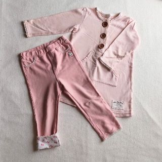 ミキハウス(mikihouse)のミキハウス　上下セット　4〜5歳　女の子(Tシャツ/カットソー)