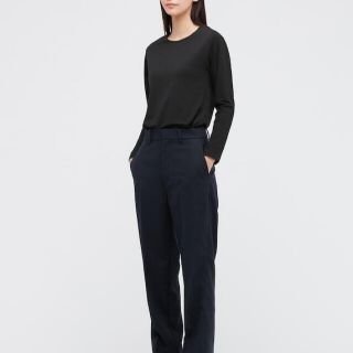 ユニクロ(UNIQLO)の【新品・未開封】UNIQLO UヒートテックコットンクルーネックT長袖XL黒(Tシャツ(長袖/七分))