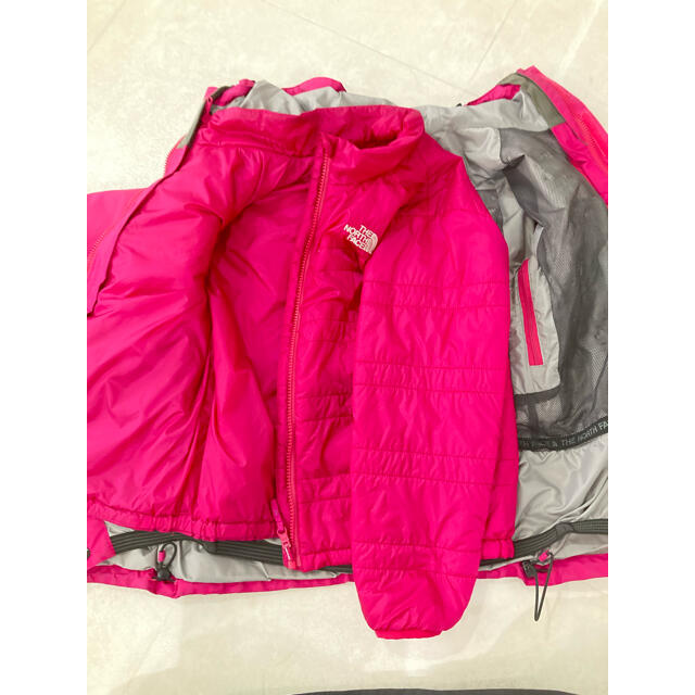 THE NORTH FACE(ザノースフェイス)のTHE NORTH FACE 2枚組　 アウター&インナージャケット キッズ/ベビー/マタニティのキッズ服女の子用(90cm~)(ジャケット/上着)の商品写真