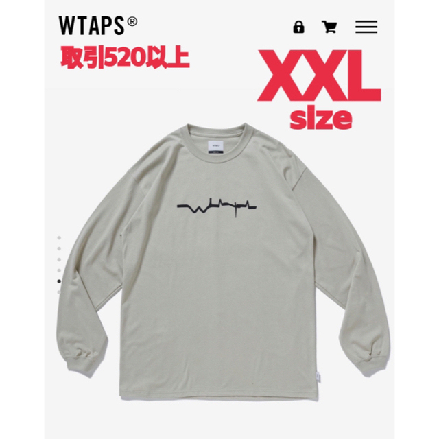 W)taps(ダブルタップス)のWTAPS VIBES SCREEN L/S TEE SAND XXLサイズ メンズのトップス(Tシャツ/カットソー(七分/長袖))の商品写真