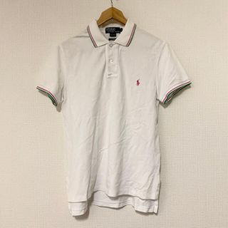 ポロラルフローレン(POLO RALPH LAUREN)のPoloRalphLauren(USA)コットンカノコポロ　ホワイト×グリーン(ポロシャツ)