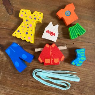 ハーバー(HABA)のHABA ひも通し(知育玩具)