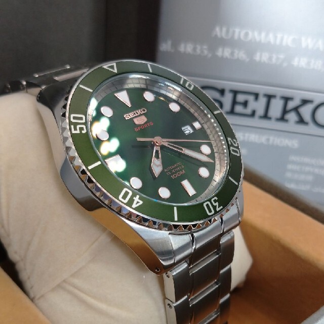 美品 SEIKO5 セイコー5 スポーツ メカニカル自動巻き メンズ腕時計