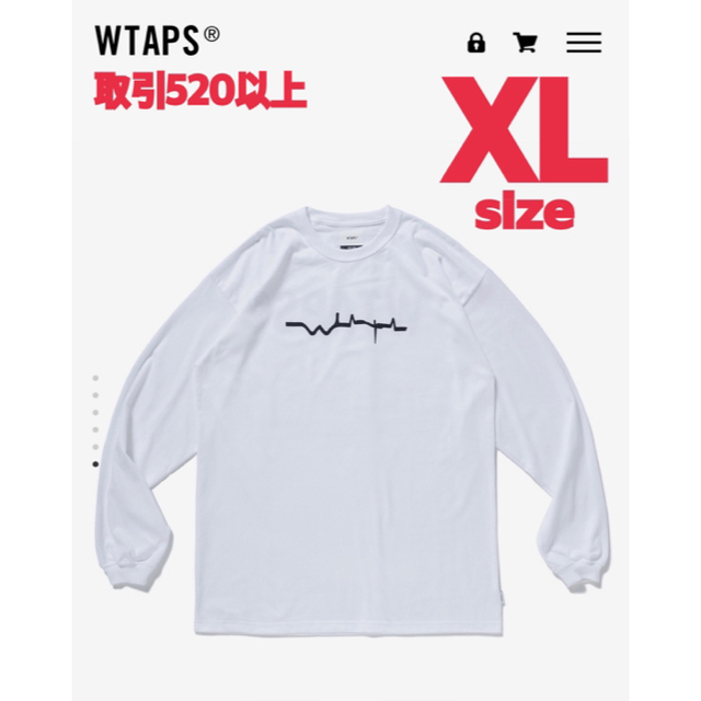 WTAPS VIBES SCREEN L/S TEE WHITE XLサイズ