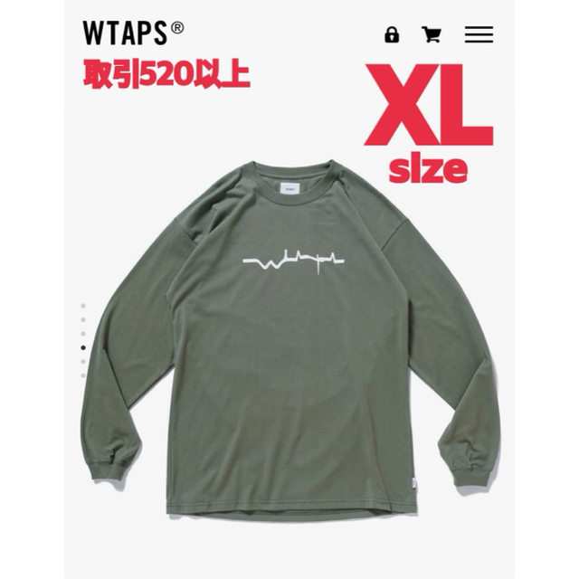 WTAPS VIBES SCREEN L/S TEE OLIVE DRAB XL