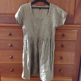fog linen work☆チュニック(ひざ丈ワンピース)