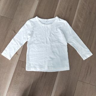 ムジルシリョウヒン(MUJI (無印良品))の無印　白ロンT　100(Tシャツ/カットソー)