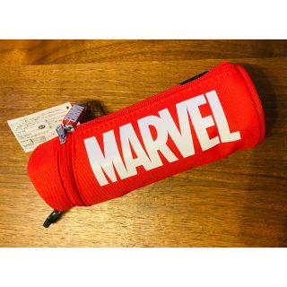 マーベル(MARVEL)のMARVEL 3way 円柱型ペンケース　レッド(ペンケース/筆箱)