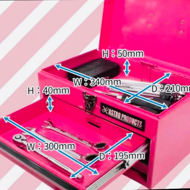 超希少！新品！完全限定色！アストロプロダクツ コンパクトツールボックス ピンク
