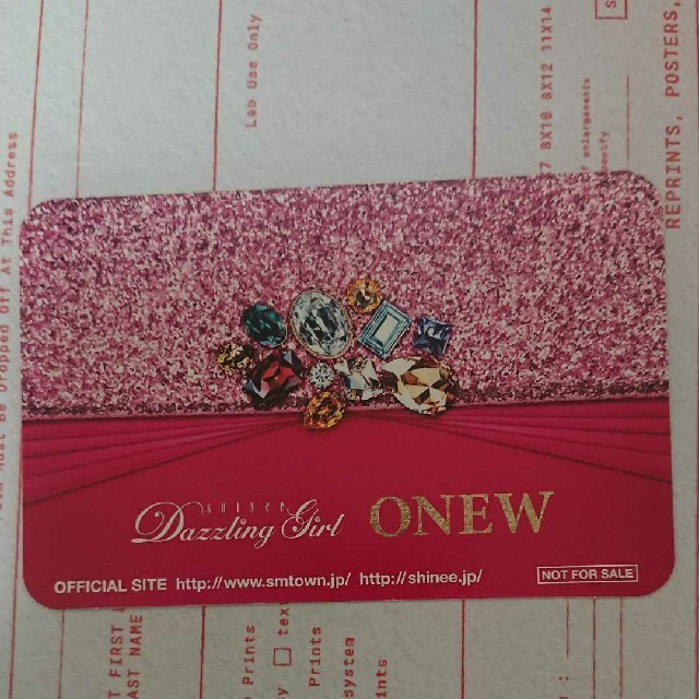 SHINee(シャイニー)のSHINee Dazzling Girl ONEW Trading Card エンタメ/ホビーのCD(K-POP/アジア)の商品写真