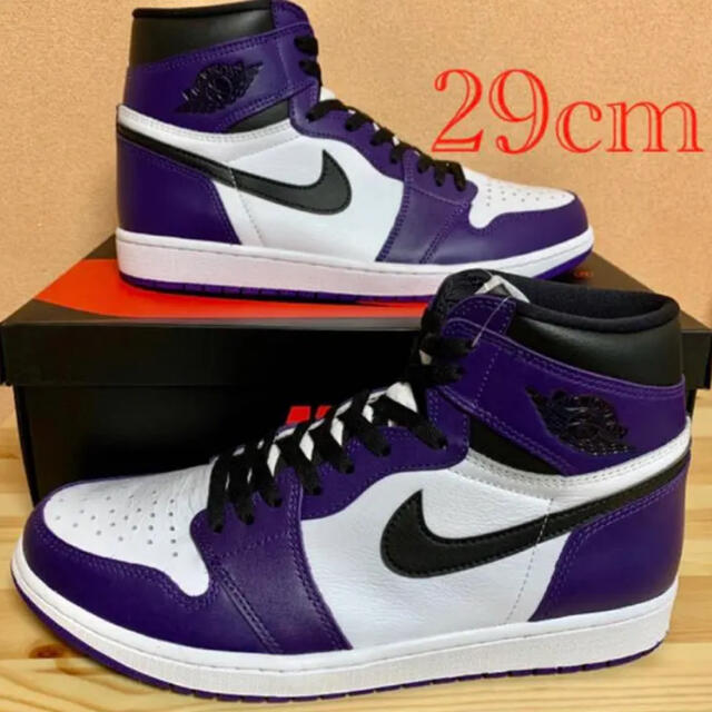 【新品】AIR JORDAN 1 HIGH OG COURT PURPLE 29chicago