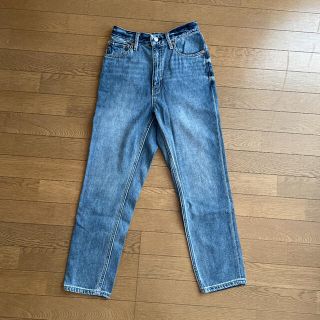 グローバルワーク(GLOBAL WORK)のGLOBAL WORK ライトデニムテーパードパンツ 美品(デニム/ジーンズ)