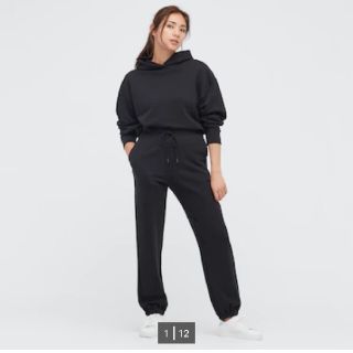 ユニクロ(UNIQLO)のUNIQLO　スエットパンツ　ブラック　XS(その他)