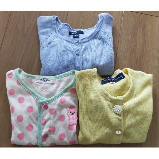 ベビーギャップ(babyGAP)のカーディガン3点セット 80,90(カーディガン/ボレロ)