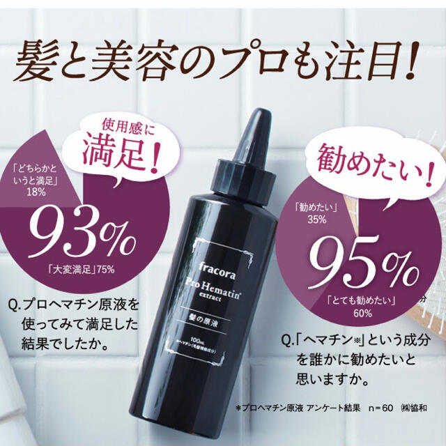 フラコラ(フラコラ)のフラコラ プロヘマチン原液  100ml⭐️プラセンタ潤白マスクプレゼント❤️ コスメ/美容のヘアケア/スタイリング(トリートメント)の商品写真