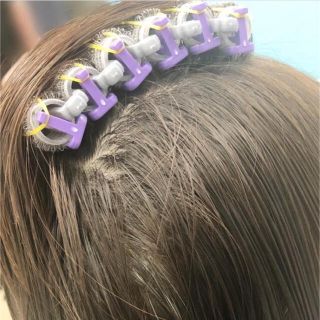 24本根元立ち上げパーマキット、韓国風パーマ(ヘアアイロン)