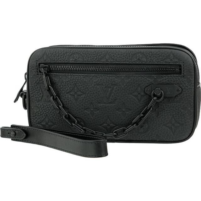 LOUIS VUITTON クラッチバッグ メンズ ブラック レザー 5811