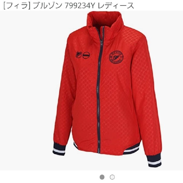 FILA(フィラ)のCRUN☆サン専用　中綿ブルゾン　レディース　Mサイズ　ブラック スポーツ/アウトドアのゴルフ(ウエア)の商品写真